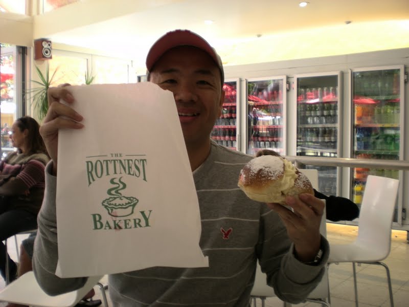 Perth-Sean with famous Rottness Bun Perth-Sean with famous Rottness Bun