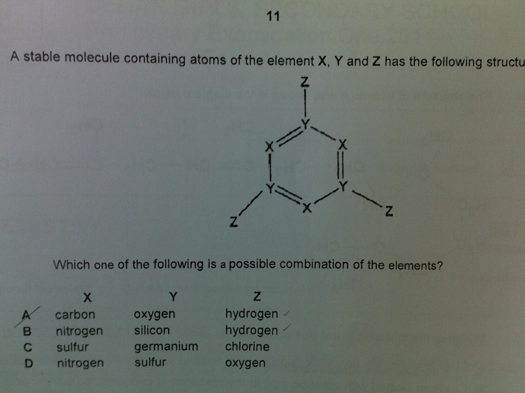 O-Level Chemical Bonding Question
